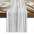 thumbnail image 1 of Black Table Runner - 90 Inch Long, Kitchen Dining Table Runner Dresser Scarves, Abstract Lines Gradient Minimalist Modern Texture Farmhouse Decor for Coffee Tables Wedding Party Banquet, 1 of 8