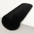 thumbnail image 1 of FabricLA Black Faux Fur Accent Cut 36 x 72 Inches with Rounded Edges for Holiday & Christmas Decor, 1 of 9