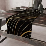Black Table Runner, Modern Simple Tablecloth, Suitable for Kitchen ...