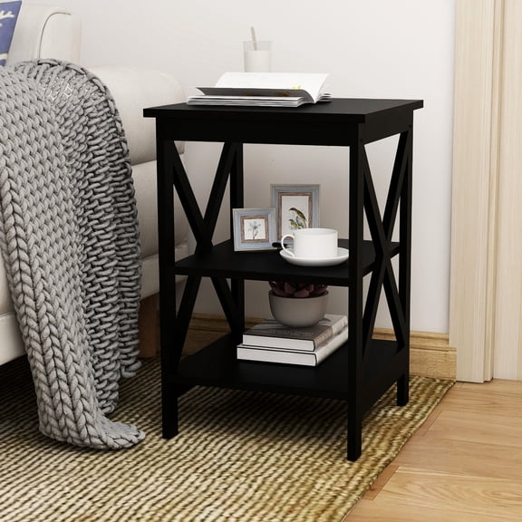 Black Table With Special Lacquer For Enhanced Appearance Style Side Excellent And Design