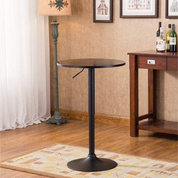 Black Table with Adjustable Height Function / Useful for Home Spaces