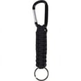 thumbnail image 1 of Black - Tactical Survival Paracord Carabiner Key Chain, 1 of 2