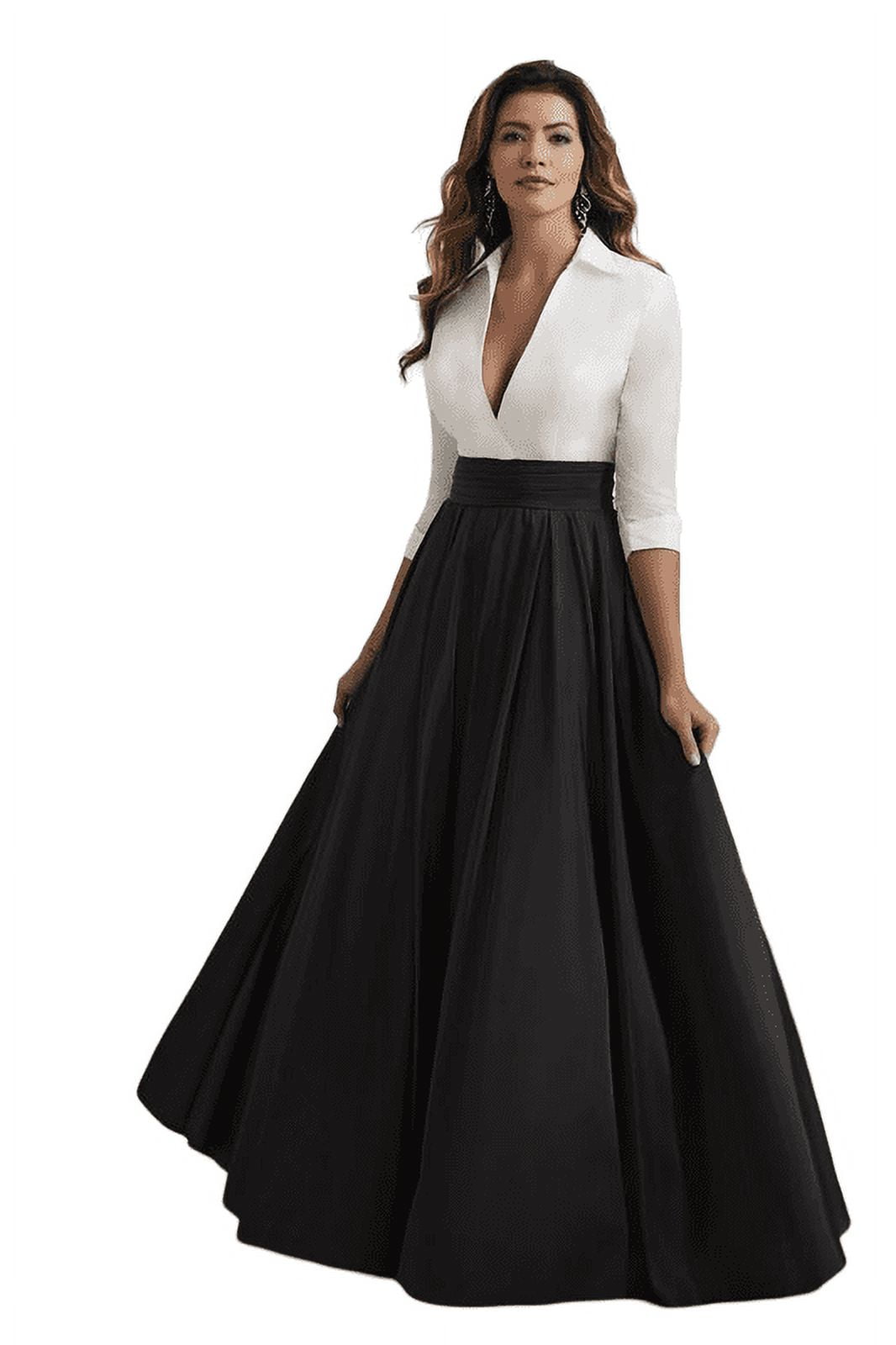 Black Taffeta Skirt with One Pocket – Modern Style Wedding