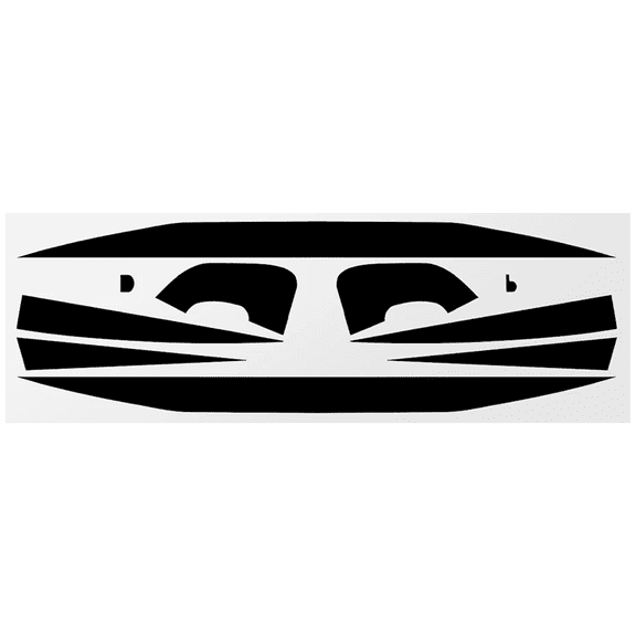 Black Tail Light Race Track Rear Overlay Decal Vinyl for Charger 2015-2023 D8