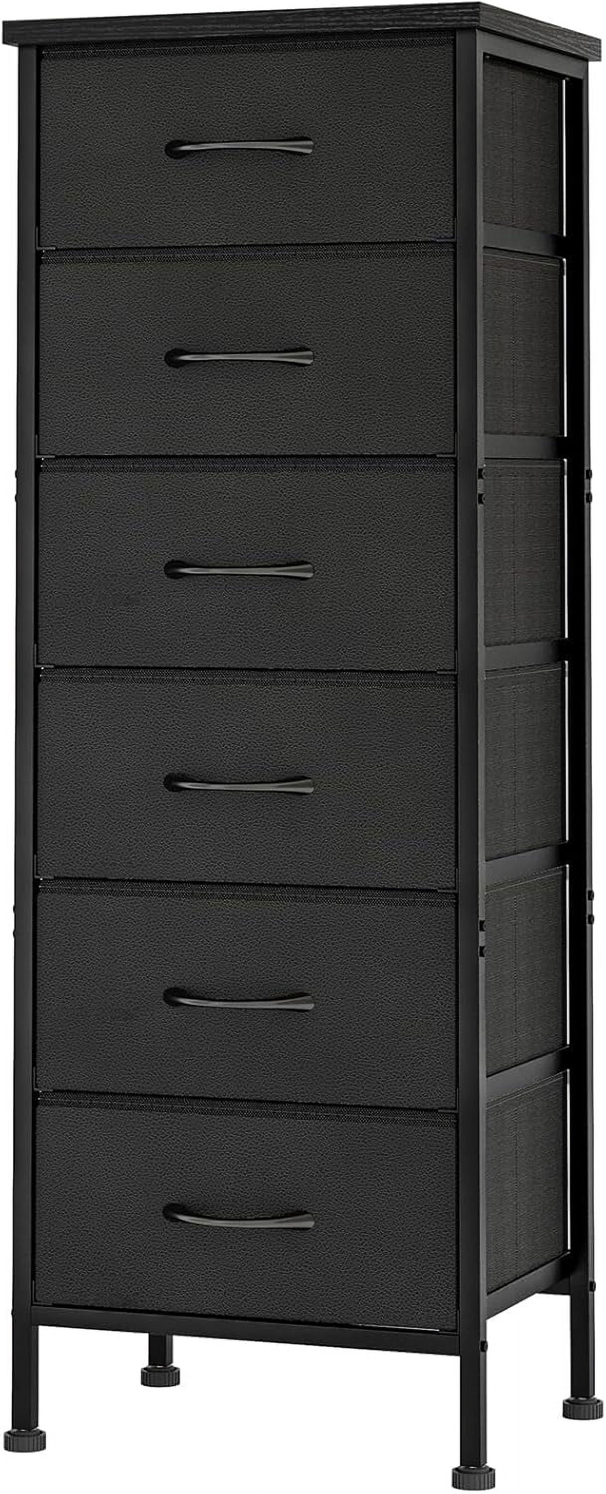 Black Tall Dresser for Bedroom Closet Organizers and Storage Tall ...