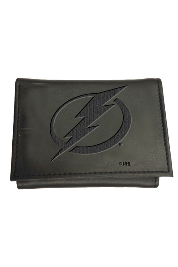 Black Tampa Bay Lightning Hybrid Tri-Fold Wallet