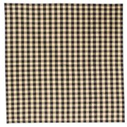 Black & Tan Check Fabric Napkin