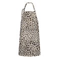 thumbnail image 1 of Black and Tan Leopard Print Apron-Garden Aprons for Women with Pockets-Cotton Linen Waterproof Kitchen Cooking Gardening Aprons Adjustable for Kitchen,Cooking,BBQ and Salon 33x27 Inch, 1 of 7