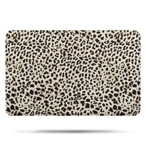 Black and Tan Leopard Print Bathroom Rugs Mat,Non Slip Microfiber Bathroom Rug,Rubber Backing,Soft Bathroom Mats for Bathroom Floor,Tub and Shower,17x27in(43x68cm)
