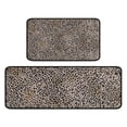 thumbnail image 1 of Black and Tan Leopard Print Kitchen Rugs Sets Of 2,Anti Fatigue Kitchen Mat Rugs Non Slip Washable,Decorative Kitchen Floor Mats for Kitchen,Sink,Laundry,17"X30"+17"X47", 1 of 7