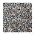 thumbnail image 1 of Black and Tan Leopard Print Square Fitted Tablecloth with Elastic Edge,Square Table Cover,Washable Elastic Table Cover for Home Kitchen Party Decor 34"x34", 1 of 6