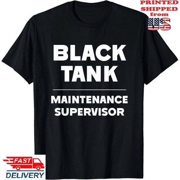 Black Tank Maintenance Supervisor Fathers Day T-Shirt