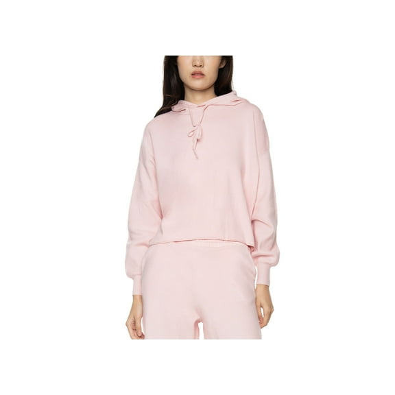 Black Tape Dropped Shoulder Hoodie Pink Lady XS