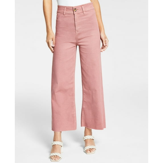 Black Tape High Rise Culotte Jeans Soft Peach Cream 27