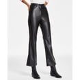 thumbnail image 1 of Black Tape Womens Coated Straight Leg Ankle Pants Black S, 1 of 1