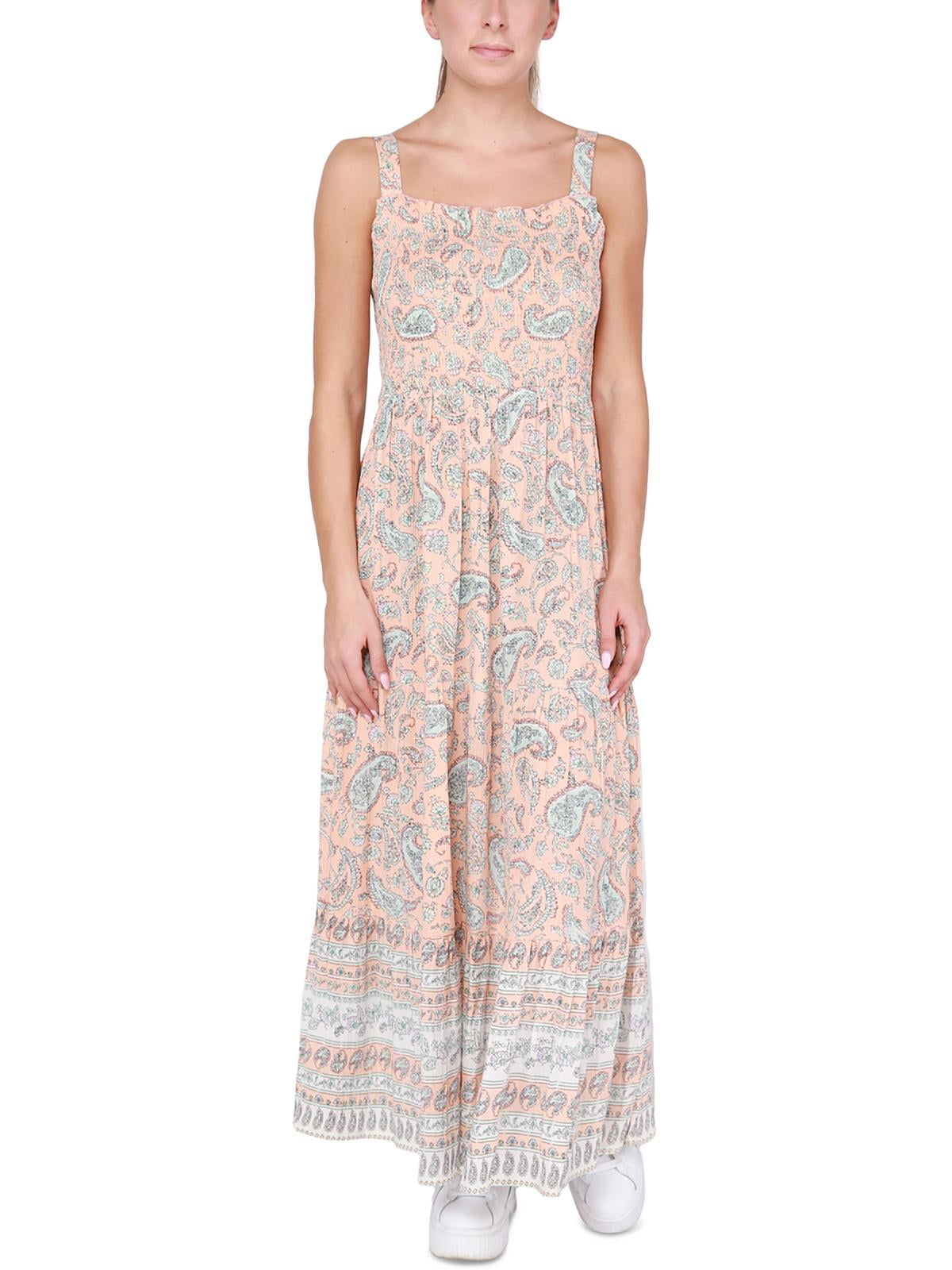 Black Tape_ Womens Paisley Rayon Maxi Dress - Walmart.com