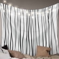 thumbnail image 1 of Black Tapestry for Bedroom Wall Hanging Tapestry, Abstract Lines Gradient Minimalist Modern Texture Ceiling Backdrop Tapestries Poster Blanket Wall Decor for Teens Room Living Room Dorm 51" x 59", 1 of 8