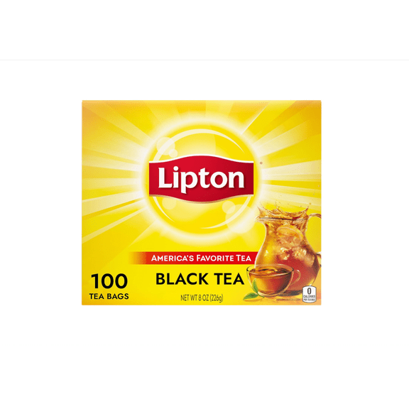 Black Tea Bags, Hot or Iced tea bags, 100 Total Count