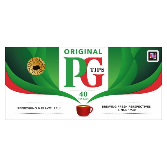 Bags Non-Pyramid Pack Pg Tips Of 1 Black Tea 40 Count