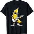 Banana Guitar Rock Music Concert Band Novelty Funny Banana TShirt