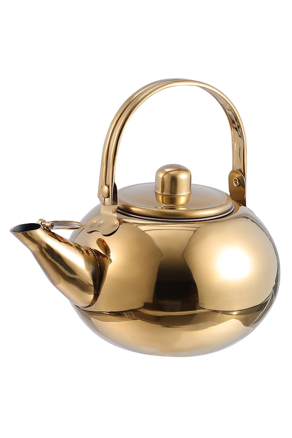 Black Tea Kettle Gold Stainless Steel Pot Safe Teapot Make