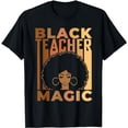 thumbnail image 1 of Black Teacher Magic Black History Month Melanin T-Shirt, 1 of 5