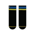 thumbnail image 1 of Black/Teal Quarter Crew Socks, 1 of 8