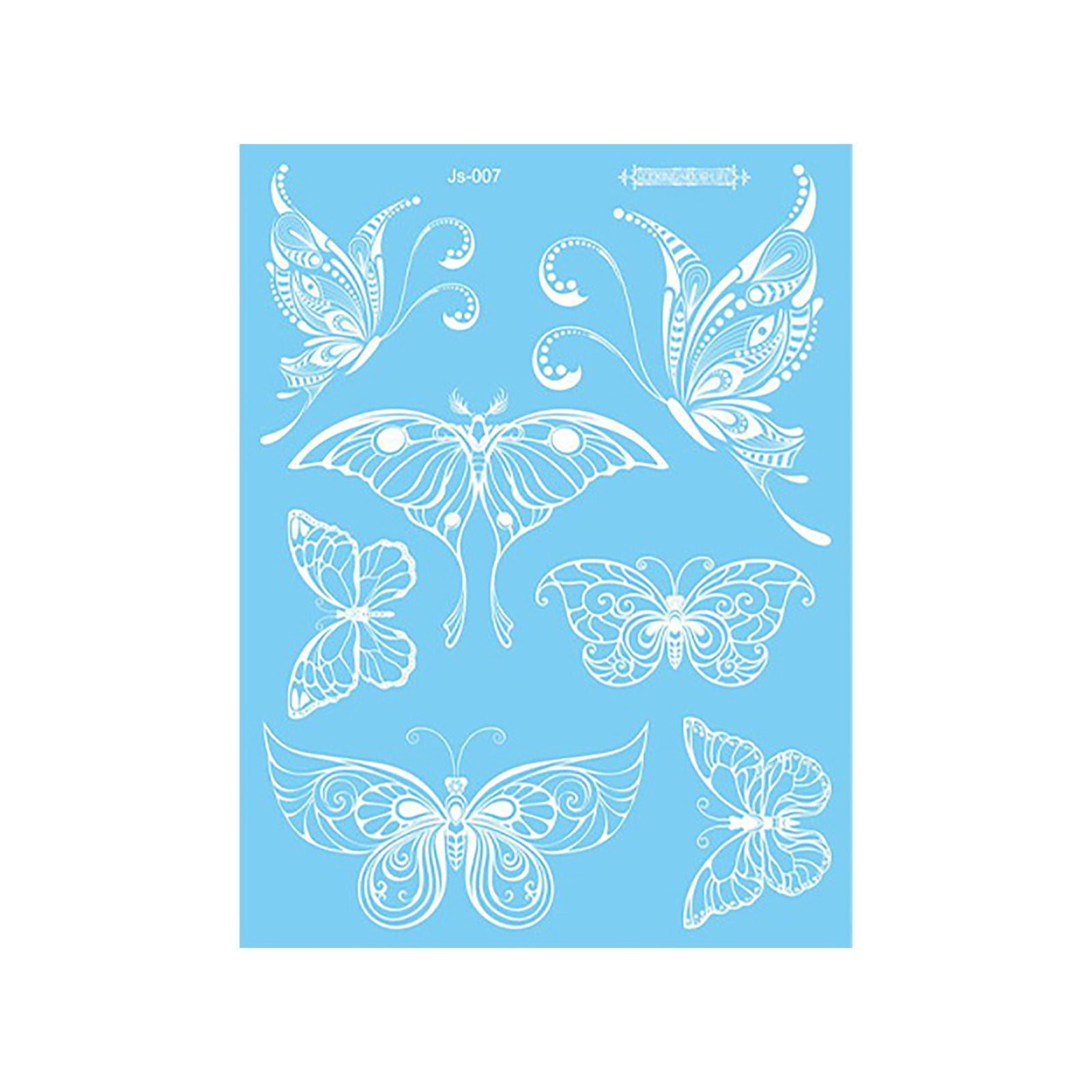 Black Temporary Tattoos For Women Girls Lace Tattoo Stickers Neck