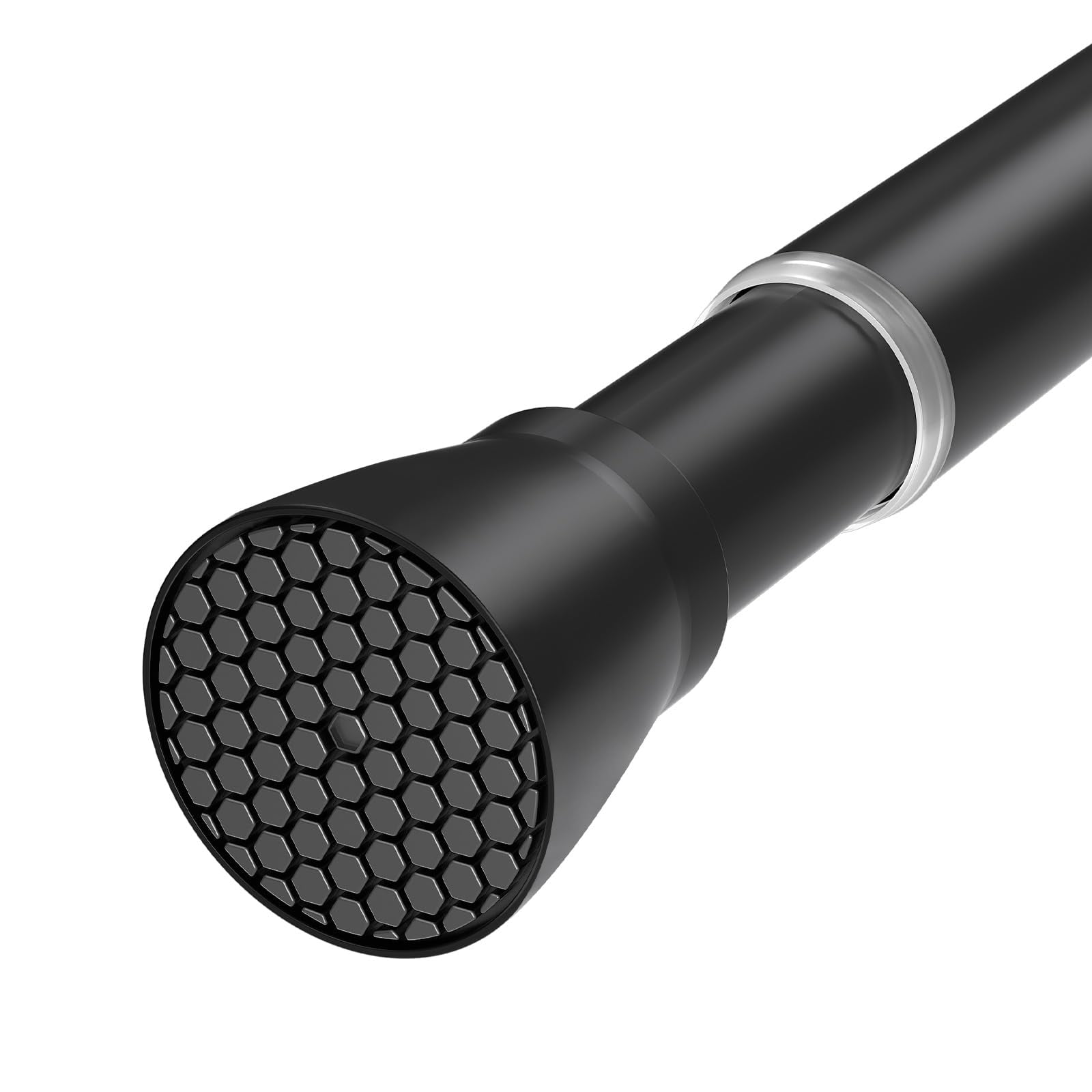 Spring Shower Rods Black Tension Curtain Rod 28-48 Inch Adjustable Spring Shower Rod No ...