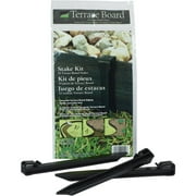 Black Terrace Board Stake Kit, 10-Pack