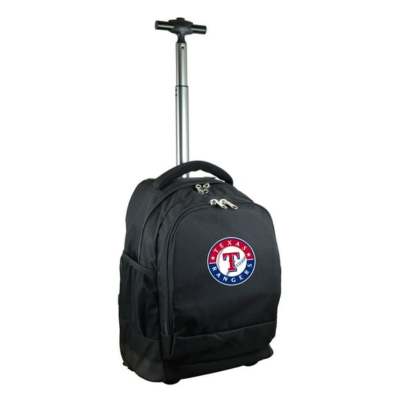 Black Texas Rangers 19'' Premium Wheeled Backpack