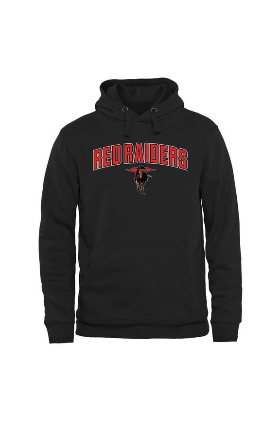 Black Texas Tech Red Raiders Proud Mascot Pullover Hoodie