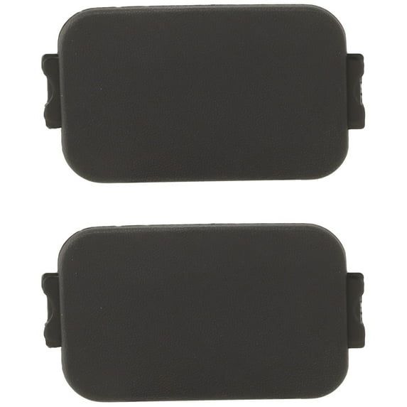 Black Textured Bed Rail Caps Set of 2 for F150 Left & Right - Fitment for Type 3.74 in. Bed - for Universal Cap Accessory