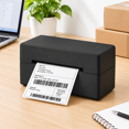 No Label Packing Black Thermal Shipping Label Printer 4x6 Maker for Small Business ...