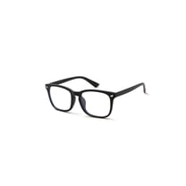 Black Thin Frame Square Eyeglasses - Clear Lens Daily Office & Casual Wear