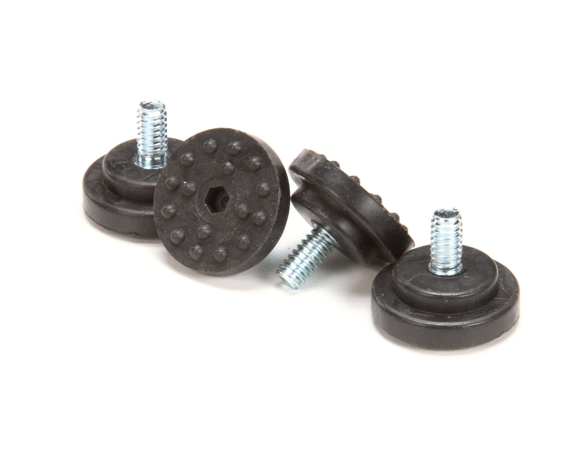 Black Threaded Foot Set Of 4 - Walmart Business Supplies