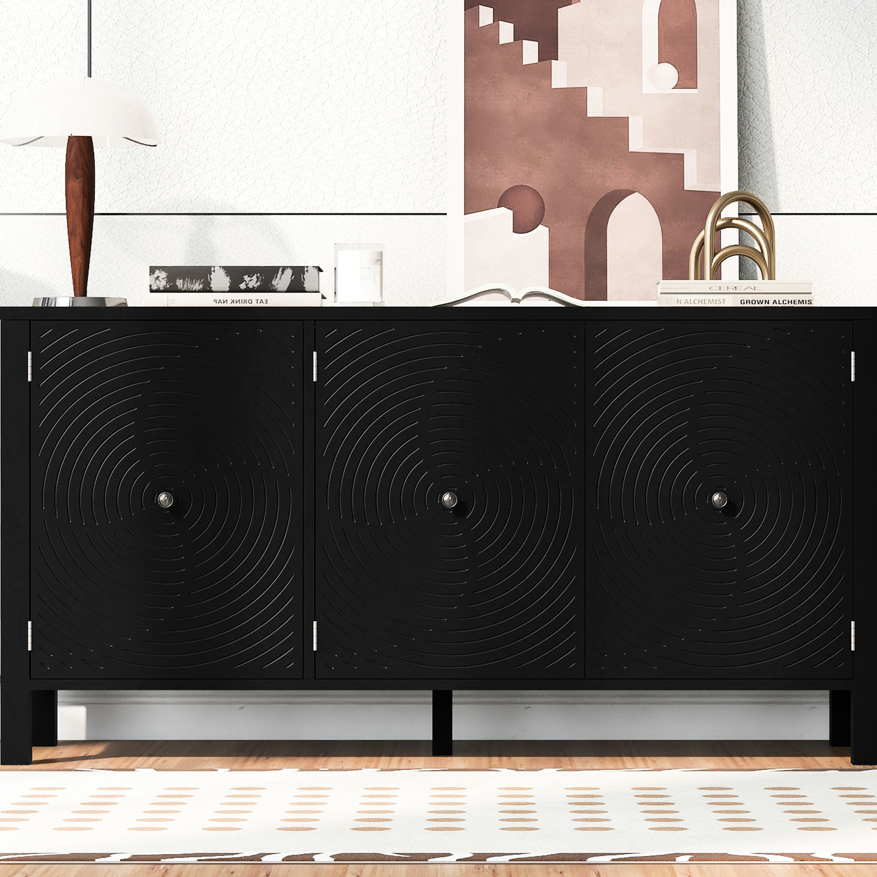 Curated visual reference: Fresh Look at Black Three Door Design Easy Setup Durable Build