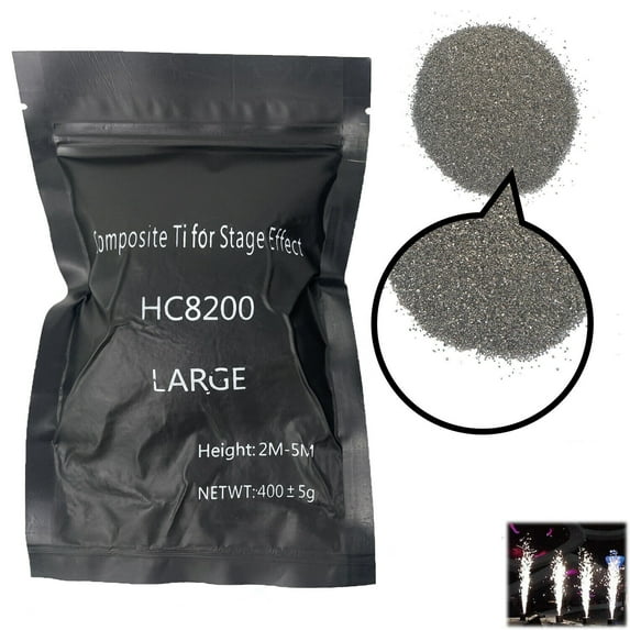 Black Ti powder for cold spark firework machine 400g/bag special effect w/Seal