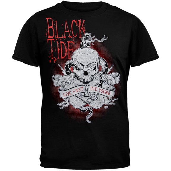 Black Tide Men's Live Fast Die Young Short Sleeve T Shirt