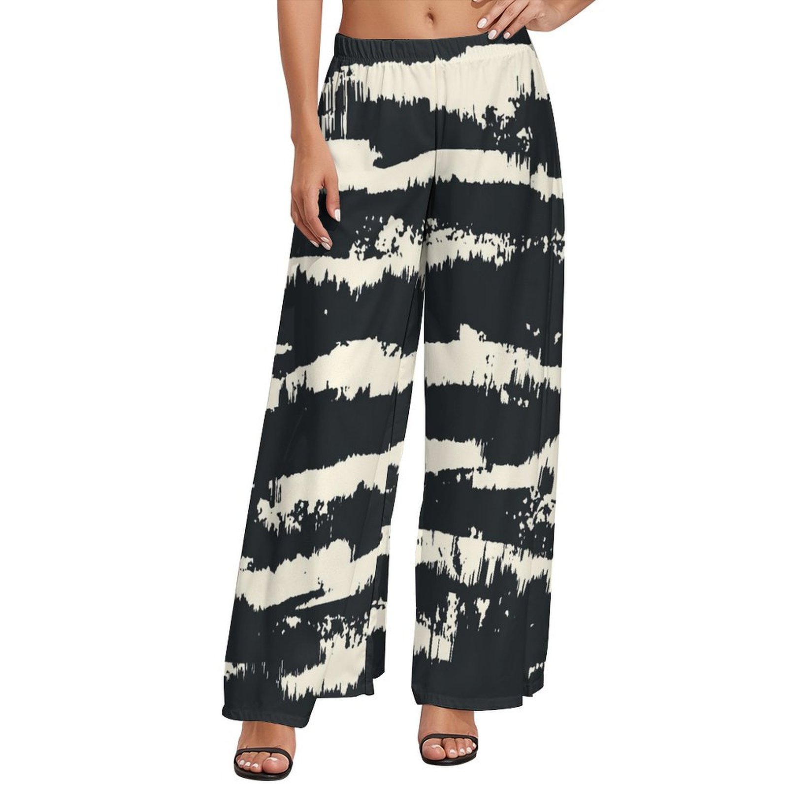 TIE MAXI PANTS / STRONG RINSED BLK main image 0