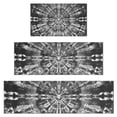 thumbnail image 1 of Black Tie Dye Pattern Kitchen Rugs Sets Of 3,Kitchen Runner Rugs Non Skid Washable,Decorative Kitchen Floor Mats for Kitchen,Sink,Laundry,17"x30"+ 17"x47" + 17"x59", 1 of 6