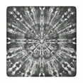 thumbnail image 1 of Black Tie Dye Pattern Square Fitted Tablecloth with Elastic Edge,Square Table Cover,Washable Elastic Table Cover for Home Kitchen Party Decor 34"x34", 1 of 6