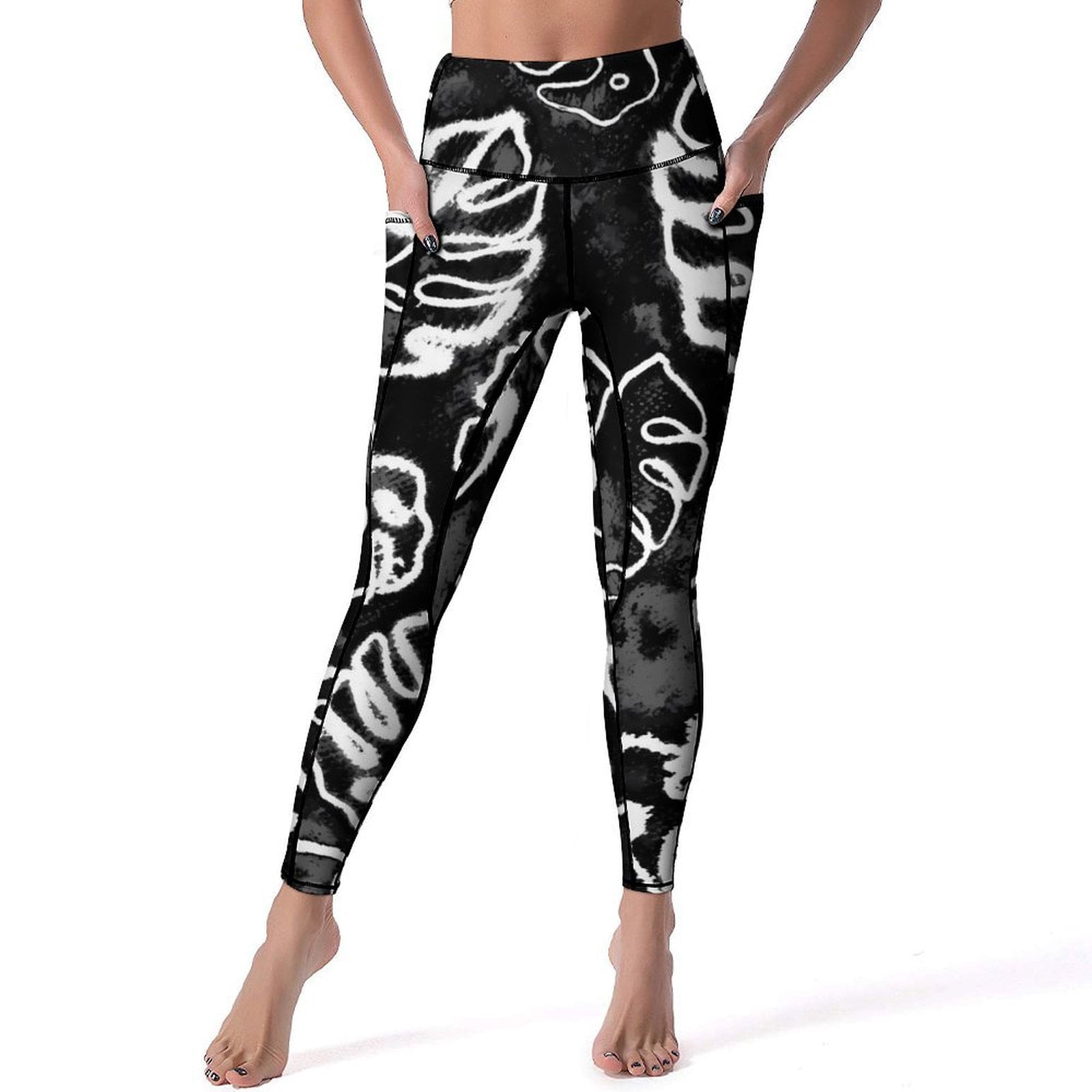 Black Tie Dye Yoga Pants Sexy Cool Textured Leggings High Waist Fitness black-tie-dye-yoga-pants-sexy-cool-textured-leggings-high-waist-fitness