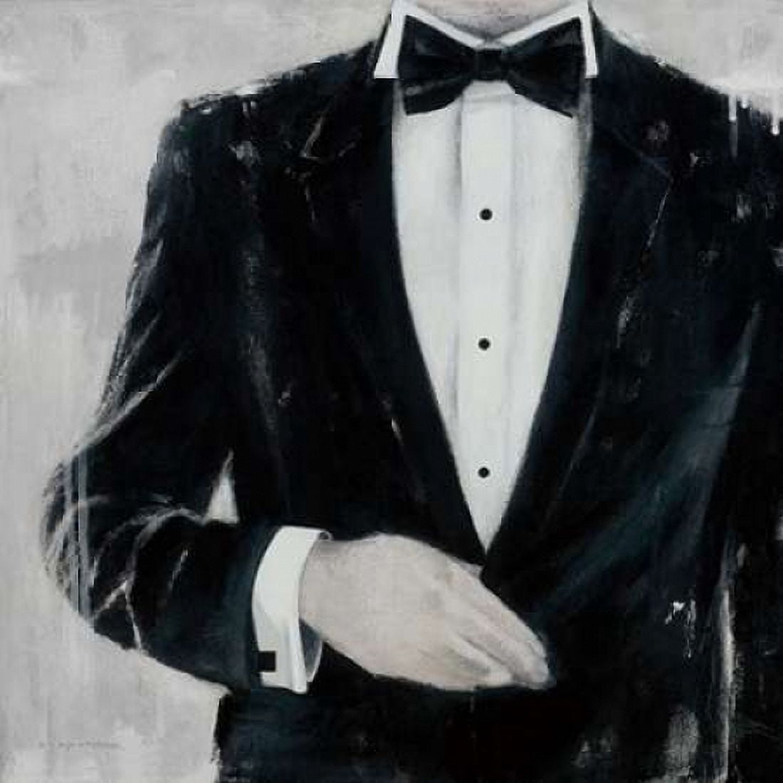 Black Tie Optional Canvas Art - Andrea Stajan-Ferkul (24 x 24)