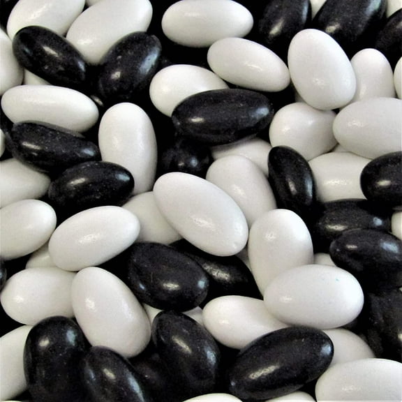 Black Tie Tuxedo Black and White Jordan Almonds by Its Delish, 5 LBS Bulk USA Made, Vegan & Kosher - Perfect for Bridal and Baby Showers, Party Buffets, Wedding Favors, Birthday Party