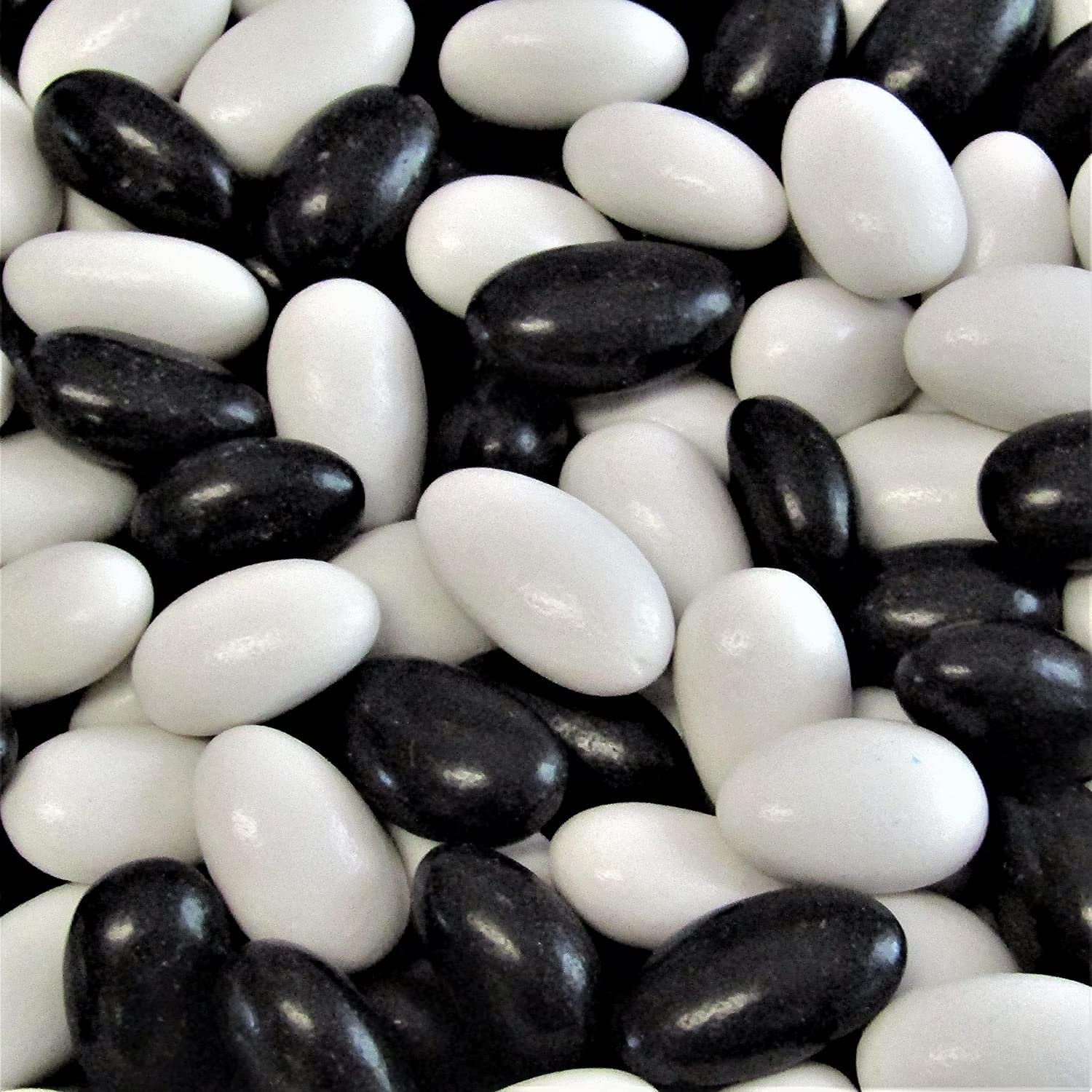 Black Tie Tuxedo Black & White Jordan Almonds by Its Delish 3 lbs Bulk