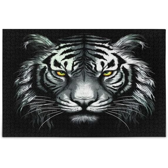 Black Tiger Jigsaw Puzzles 500 PiecesPuzzles for Adults Family Game Intellective Toys Wall Art Work for Educational Gift Home Decor