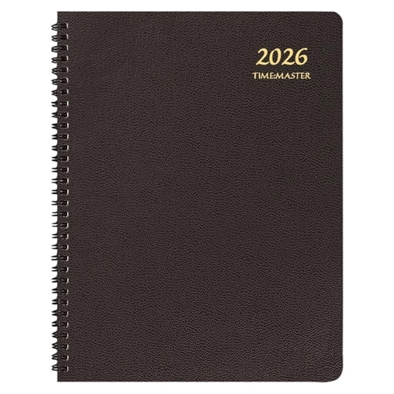 , Black TimeMaster Large 2026 Planner
