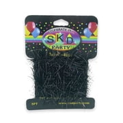 Black Tinsel Ribbon | Black Tinsel Rope | Black Twinkle Rope - 1in. x 5 Ft. fdp98371b