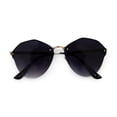 thumbnail image 1 of Black Tinted Petal Shaped Sunglasses, 1 of 2
